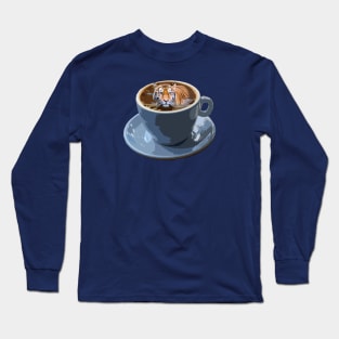 Drink Da Tiger Coffee Long Sleeve T-Shirt